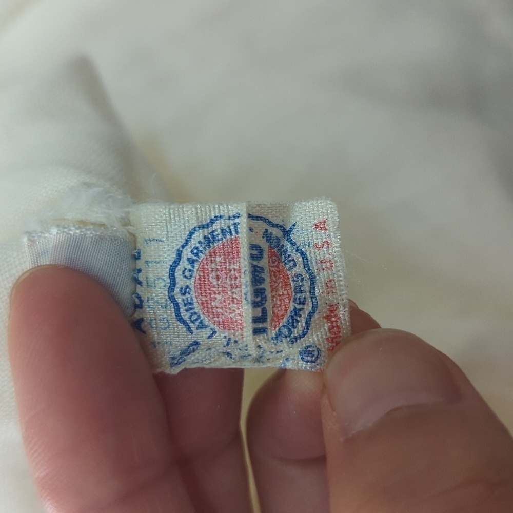 Vintage Pleated Button Down Top Ivory S/M preppy retro Business casual bohemian - Picture 8 of 9